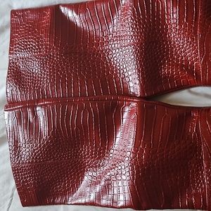 SAM Edelman Tall Red Boots Size 8
